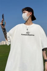 240G重磅美式印花纯棉大码宽松休闲短袖T恤T330-P25控38，男装T恤，电商B219A