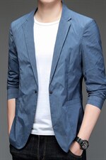 高档时尚气质轻便西装春秋简约亚麻休闲男士休闲西服ZL09626-P170，男装西服，星座1105-3