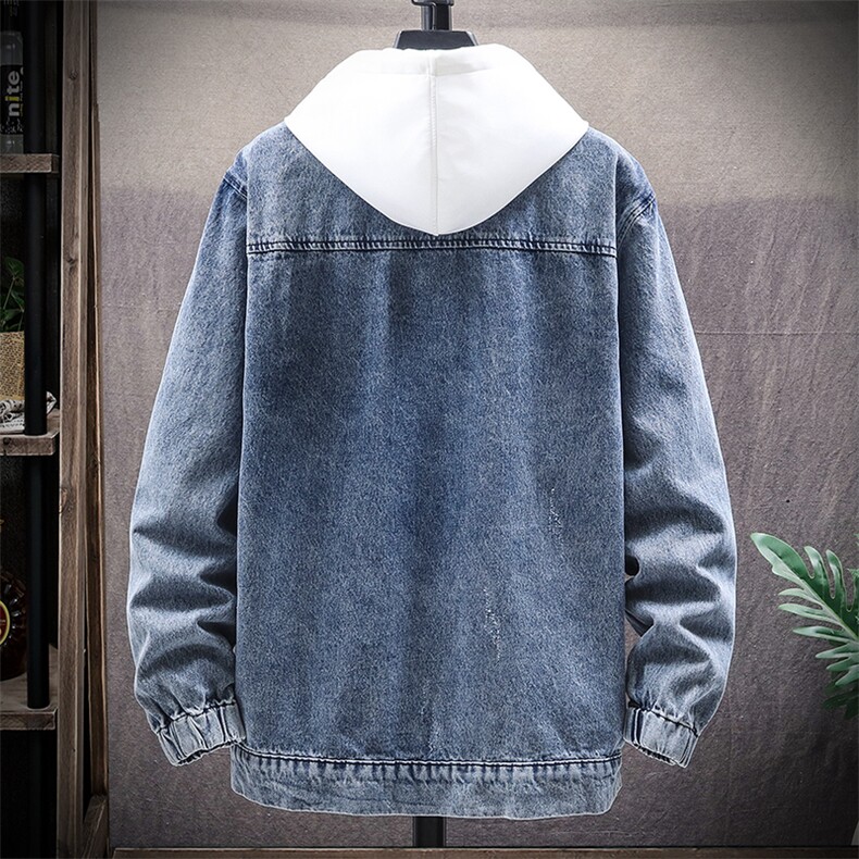 夹克男春季新款ins潮流帅气牛仔外套宽松潮牌上衣服拉链8202-P95,男装夹克,电商A318