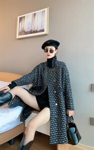 亮片加大衣图片