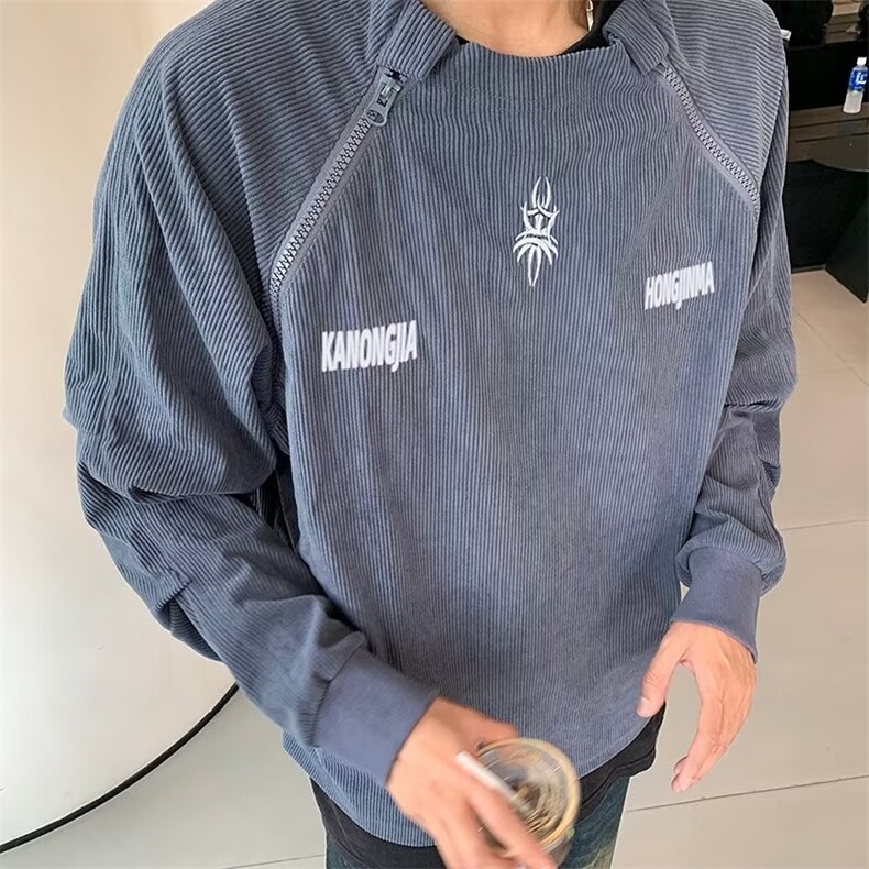 灯芯绒全刺绣卫衣EG100P52,男装卫衣,星座1116-2