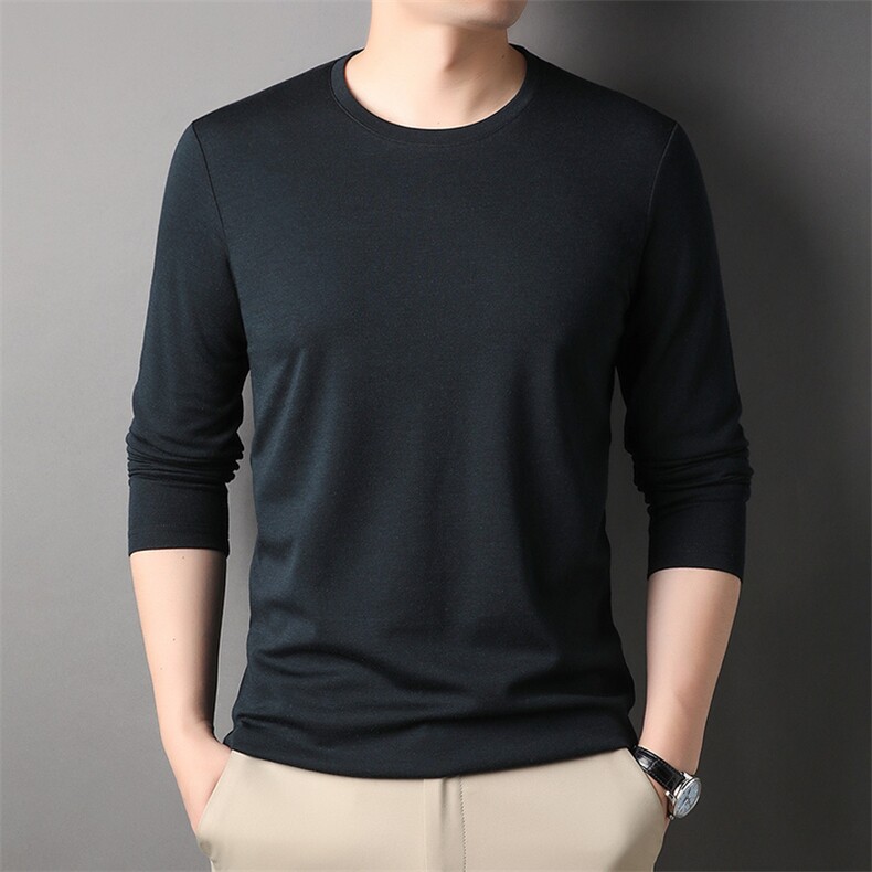 AG88151钱塘2020-3春季新款中年男士时尚休闲长袖T桖高品质P70,男装T恤,钱塘207-3