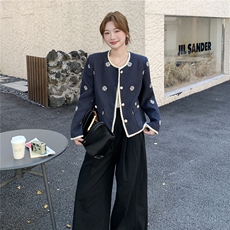 新款秋季时尚刺绣小香风外套2C098-9050P160K238，女装短外套，2C098
