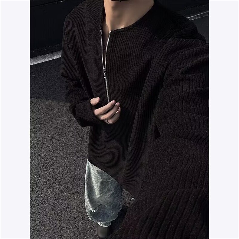 秋款男卫衣V领灯芯绒拉链夹克休闲外套WY006P40,男装夹克,星座1013-1