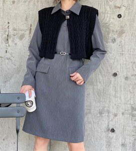 【现货】两件套气质连衣裙,女装连衣裙,芷炫