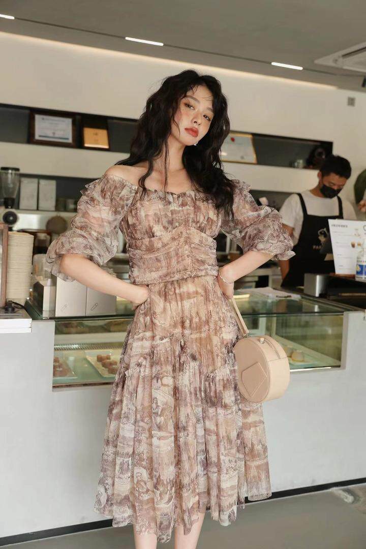 奢牌同款印花…博主范的朦胧氛围感，其它，GN