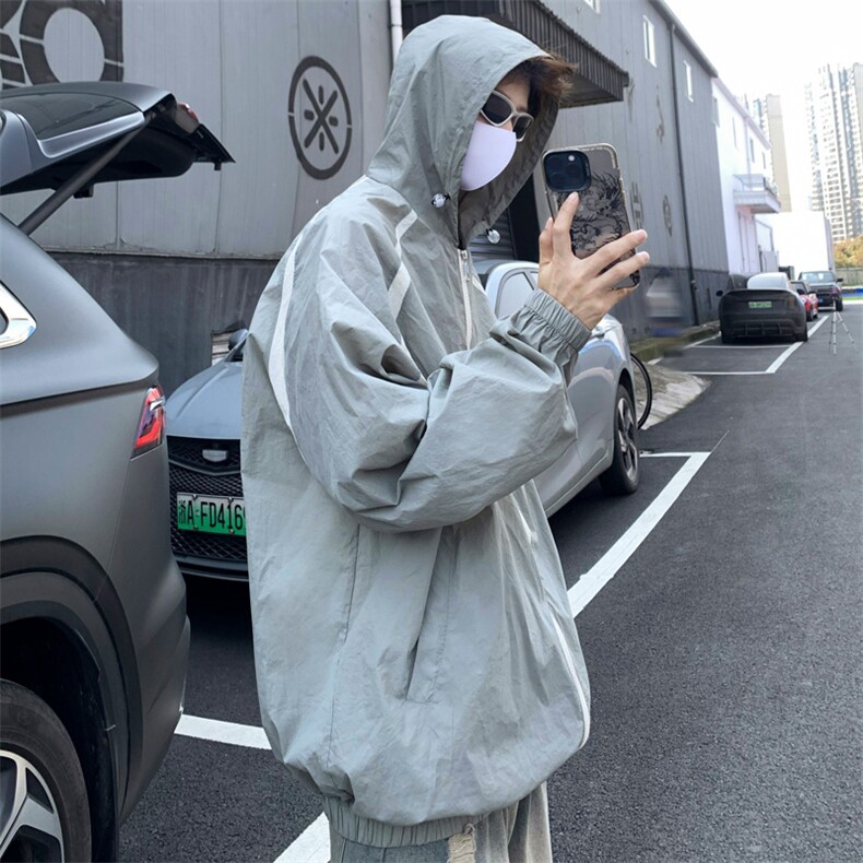 男透气防晒衣防紫外线春夏速干户外运动凉感防晒服J289P45控68,男装防晒衣,电商A157