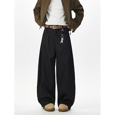 黑色简约弯刀西裤男休闲裤k97p50控88，男装西裤，星座1011-1