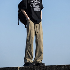 2025春夏新款潮牌百搭迷彩直筒裤喇叭休闲长裤男2531-P45控69，男装休闲裤，电商C305A