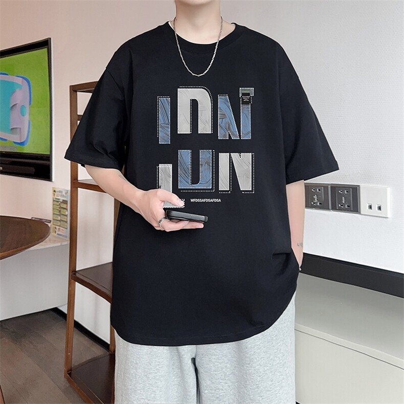 新款纯棉短袖t恤男夏季青少年初中高中学生帅气半袖体恤TX523-P25，男装T恤，星座505-3