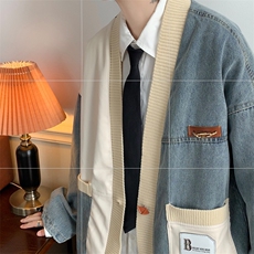牛仔夹克男大码牛仔外套男茄克9023-p110，男装夹克，电商D206-1