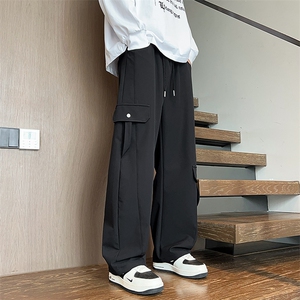 K2555-P45 M-8XL 2025秋季新款大码纯棉工装裤休闲裤 控79图片