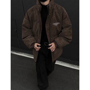 档口图  高级感皮棉服宽松立领棉袄棉衣M520-P100图片