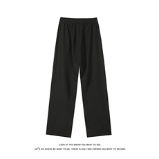 夏季大码抽绳松紧腰带褶冰丝防蚊直筒休闲长裤K8498-P25【特价】，男装休闲裤，电商A007