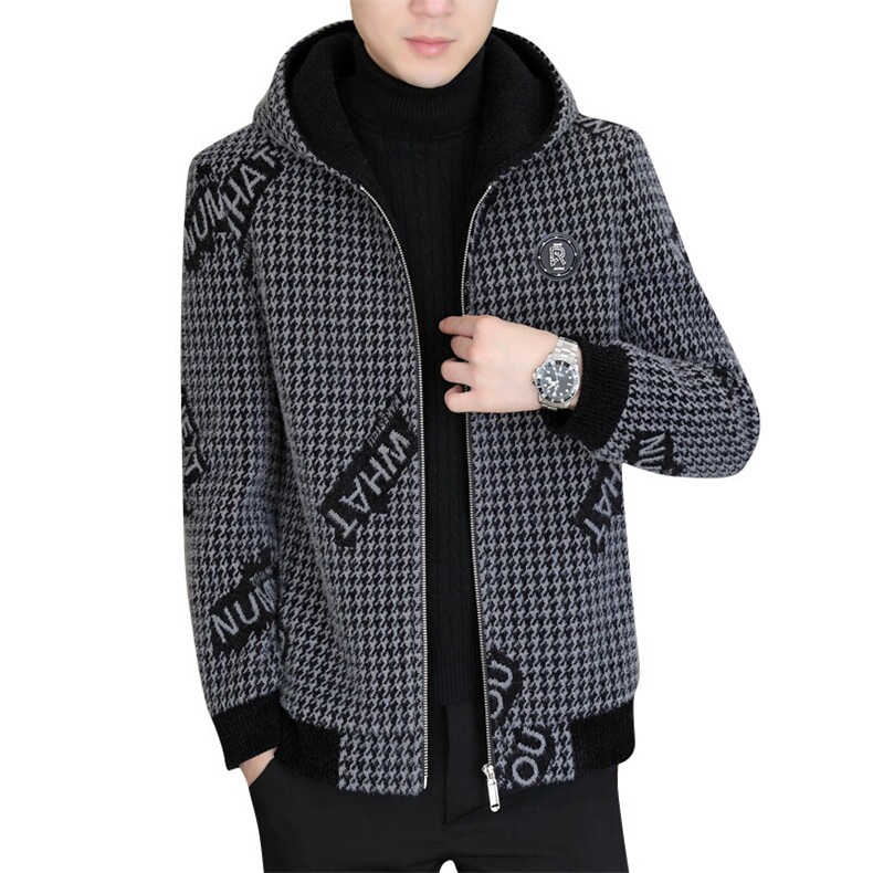 新款冬季连帽修身加棉加厚休闲商务男士毛呢外套大衣D39P155控238,男装毛呢大衣,电商B226-2（原B217-2）