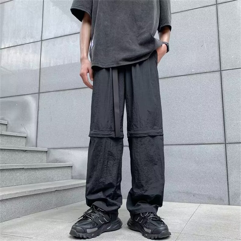 两穿可拆卸降落伞兵裤子男女夏季冰丝速干美式潮牌裤A949-P45,男装休闲裤,星座1109-3