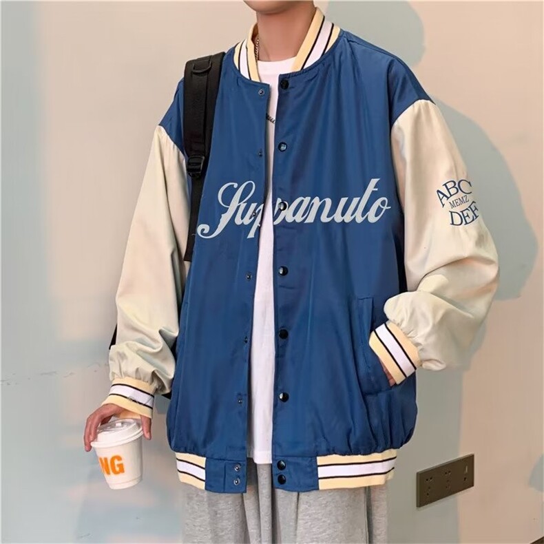 男秋季外套街头棒球服夹克外套双层J227P40,男装夹克,星座1116-2