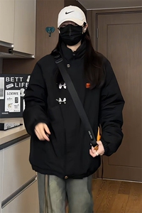 MY102J/P85冬季新款飞机扣棉衣男新中式加棉加厚棉袄外套新款棉服图片