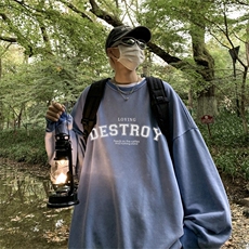 DSA028-SXCT22L168抖音品质水洗重磅卫衣男高品质65棉圆领卫衣，男装卫衣，电商A028