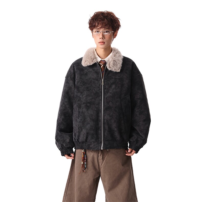 主推冬季立领新款宽松/座山雕外套潮加厚棉衣XZ102B-1M818-P115,男装棉衣,星座102B-1