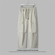 直筒透气舒适纯色休闲裤男宽松抽绳卫裤A329-K9907-P53，男装休闲裤，电商A329