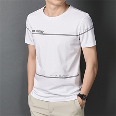 G8112021夏季新款T恤衫男短袖圆领82%棉18%酯纤维，男装T恤，电商B360