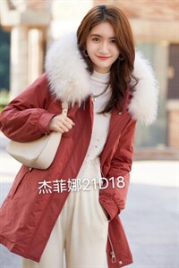 短款派克羽绒服，图片
