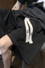 夏肌理感华夫格短裤男美式高街宽松休闲五分裤子XZ514-2-1526-P38，男装牛仔裤，星座514-2(原B239)