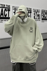 供抖音丶重磅高品棉350克排扣连帽小熊卫衣LW6079-特p58控78，男装卫衣，星座508（原C305）
