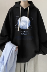 连帽卫衣男大码运动服帽衫外套WY2241-P35加绒款-P40，男装卫衣，电商A040