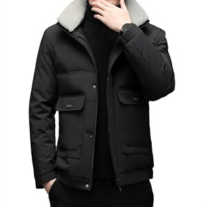 羽绒服男士休闲冬季脱卸毛领加厚款外套中年男装YYYR062131-P280,男装羽绒服,电商B212（原钱塘6029）