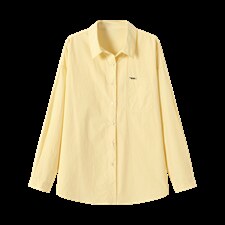 2026春夏新款蓝衬衫女宽松显瘦元气少女感衬衣韩版松弛感慵懒风，女装衬衫，艾米