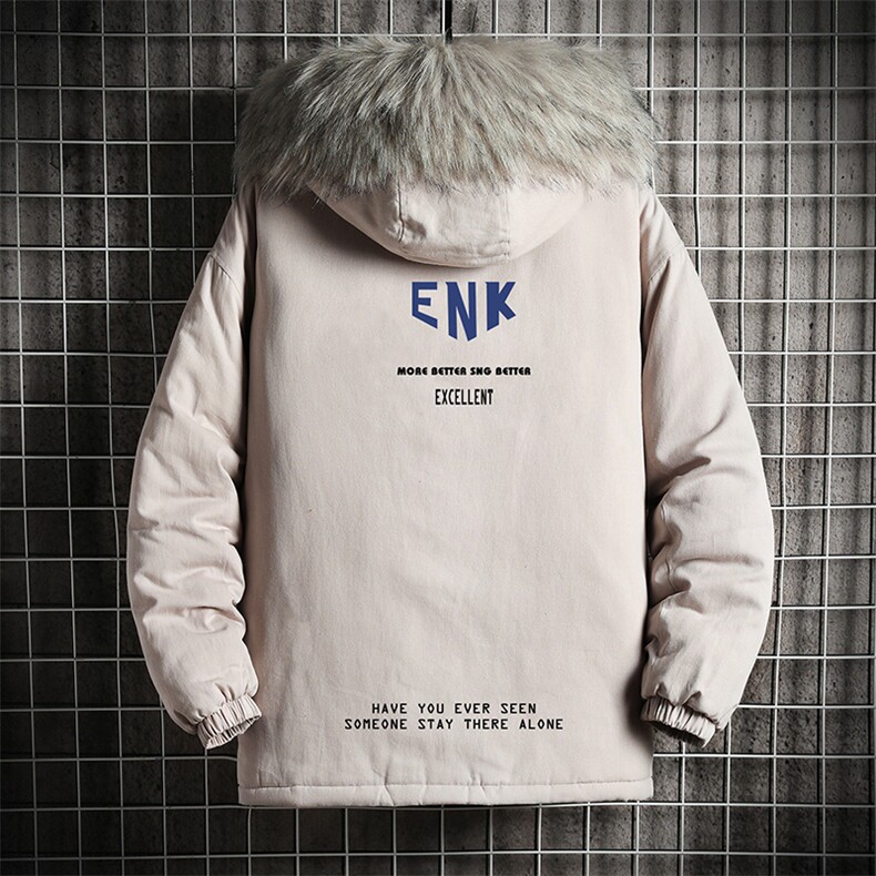 MM48120-P130冬季大毛领衣男士大码加厚袄男服网格挂拍,男装棉衣,电商A040A