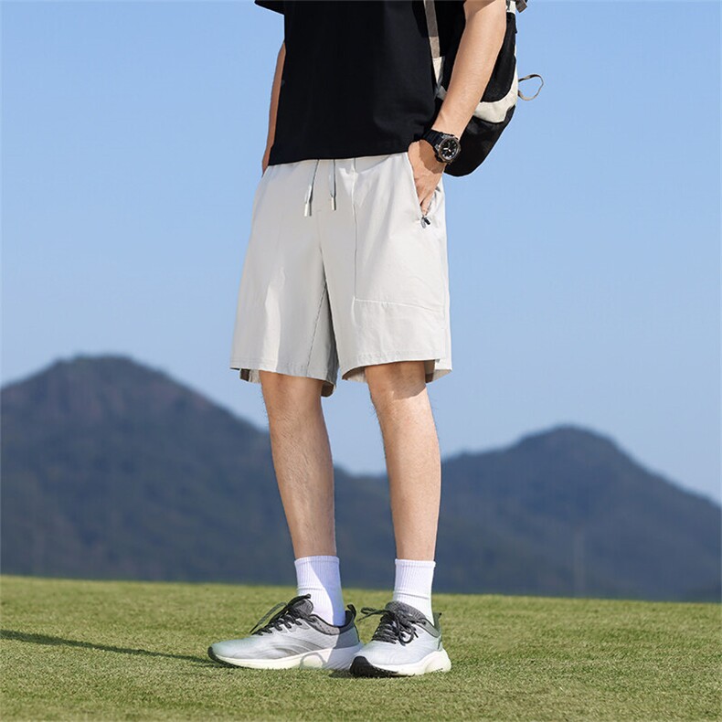 BGW-Y672男士新款夏季松紧腰短裤中腰时尚休闲五分裤男图片