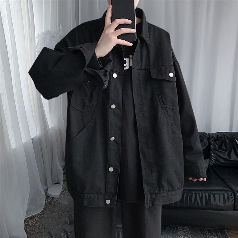 复古工装美式牛仔夹克日系水洗质感街头风外套HY02TP60控85,男装夹克,电商A102B