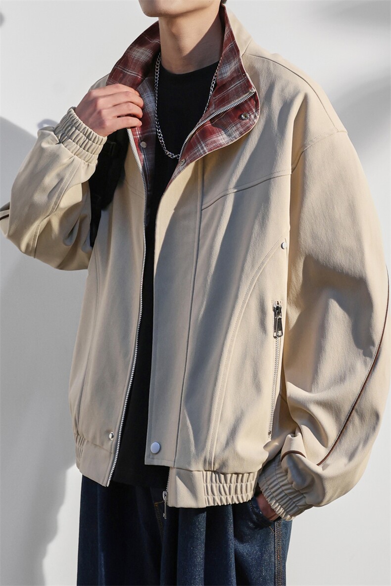 JK8871-P75L-9XL2025秋冬新款翻领夹克外套控128,男装夹克,星座109