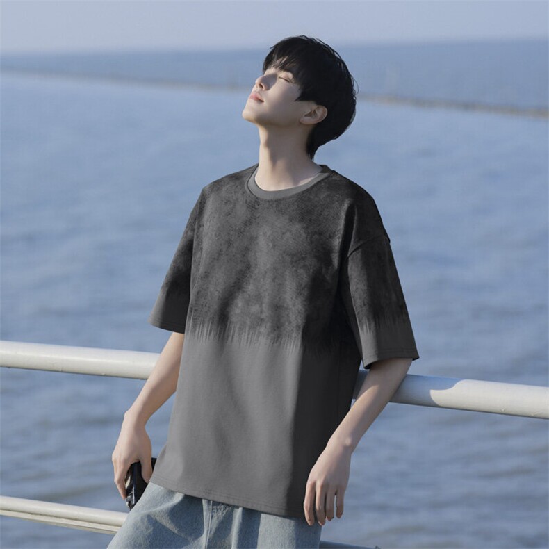 7A抗菌夏季大码潮流时尚动漫印花男士短袖图片