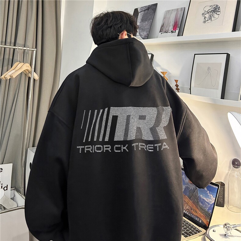 ！重磅大码M-4XL得物品质加厚连帽卫衣RH6234-特P35加绒42,男装卫衣,星座610B-1