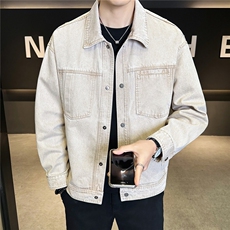 2026新款春季牛仔夹克外套男装复古水洗工装衣服A313-6811-P115，男装夹克，电商A313