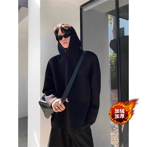 网图有货 太空棉连帽加绒宽松休闲卫衣男 A101-常规P40 加绒P45图片