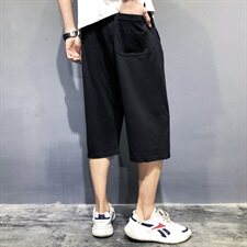 夏装新款男士短裤7七分裤潮流休闲宽松男大裤衩加肥大码587款，男装休闲裤，星座802