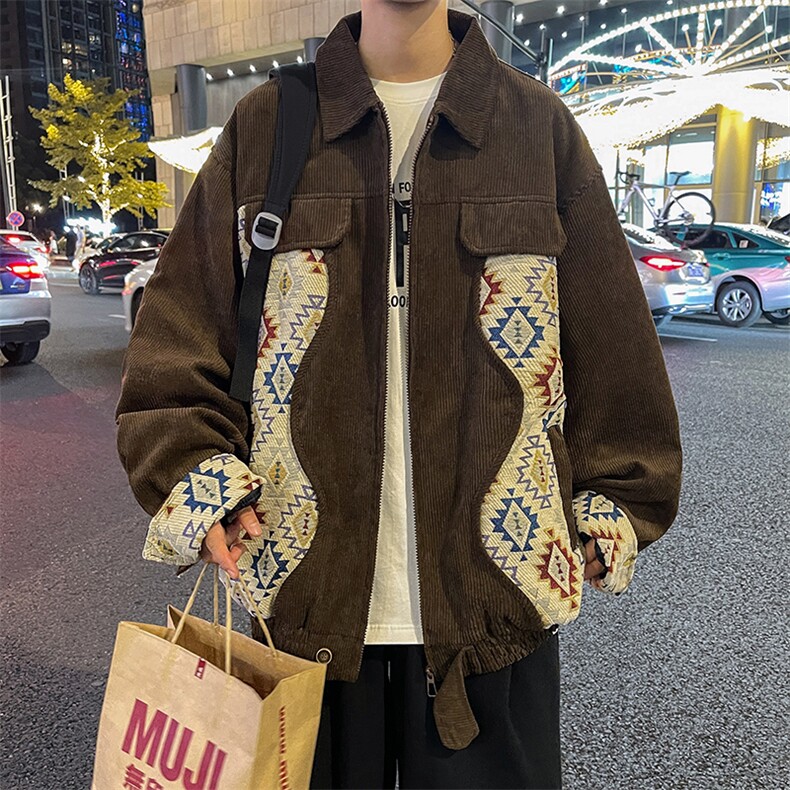 美式刺绣飞行员夹克棒球服男春秋季港风潮牌宽松百搭情侣外套,男装夹克,星座716-2