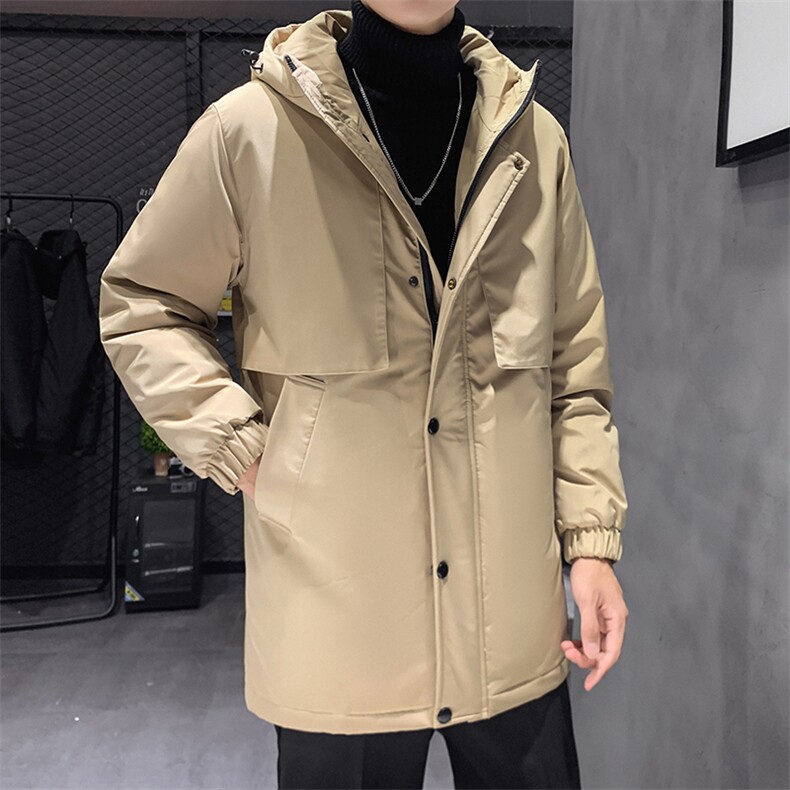 主推款现货超爱皮连帽中长款时尚韩版学生团体服羽绒服,男装羽绒服,星座301D-5(原星座1415）