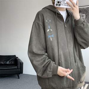 8XL-M特大码秋冬机能夹克外套冲锋衣百搭潮休闲宽松户外WY24P78图片