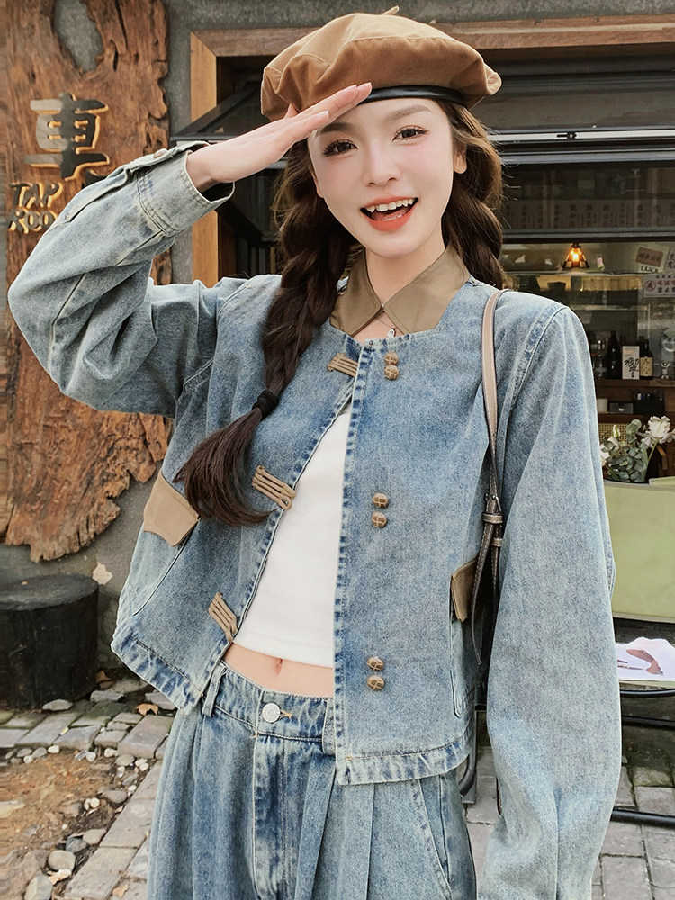 9907牛仔套装两色批170控238现货,女装套装/套裙,浙宝305