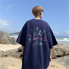 新款纯棉印花短袖t恤男夏季青少年初中高中学生帅气半袖TX527-P25，男装T恤，星座505-3