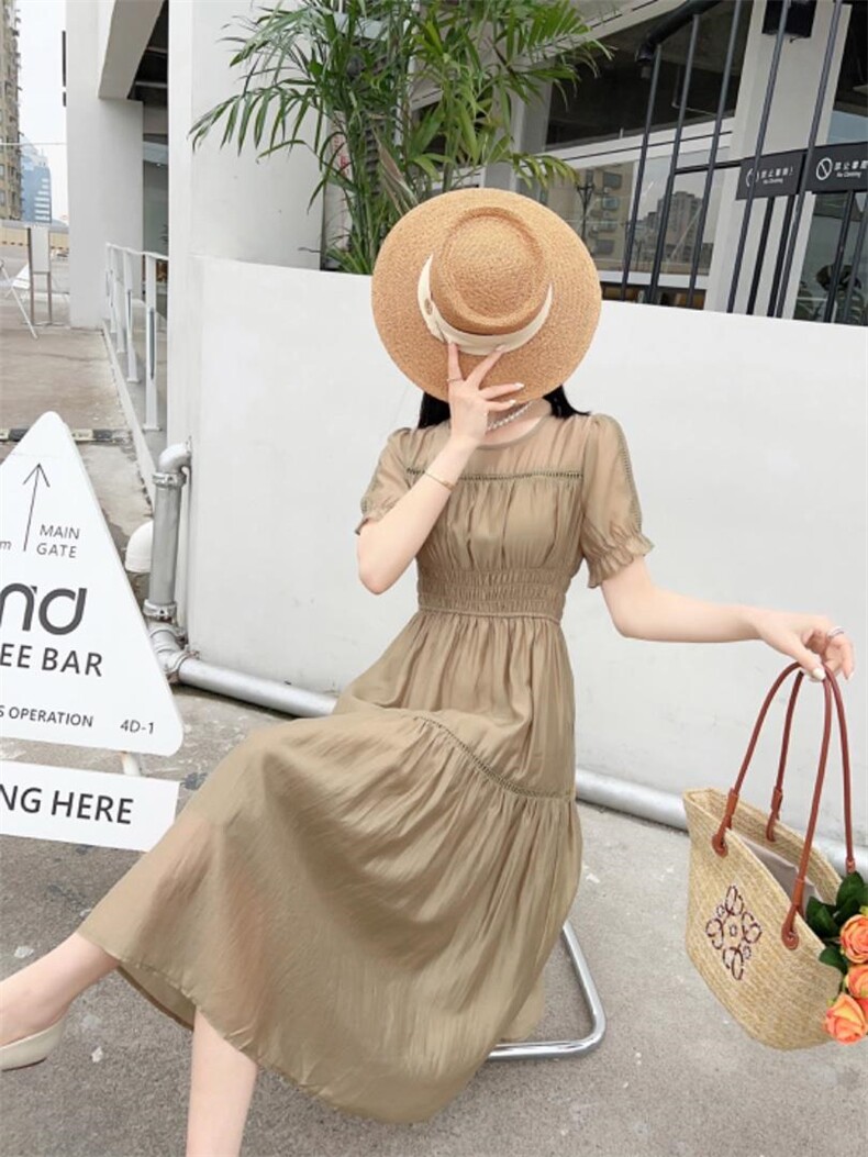 2023夏款连衣裙，女装连衣裙，韩伊雪