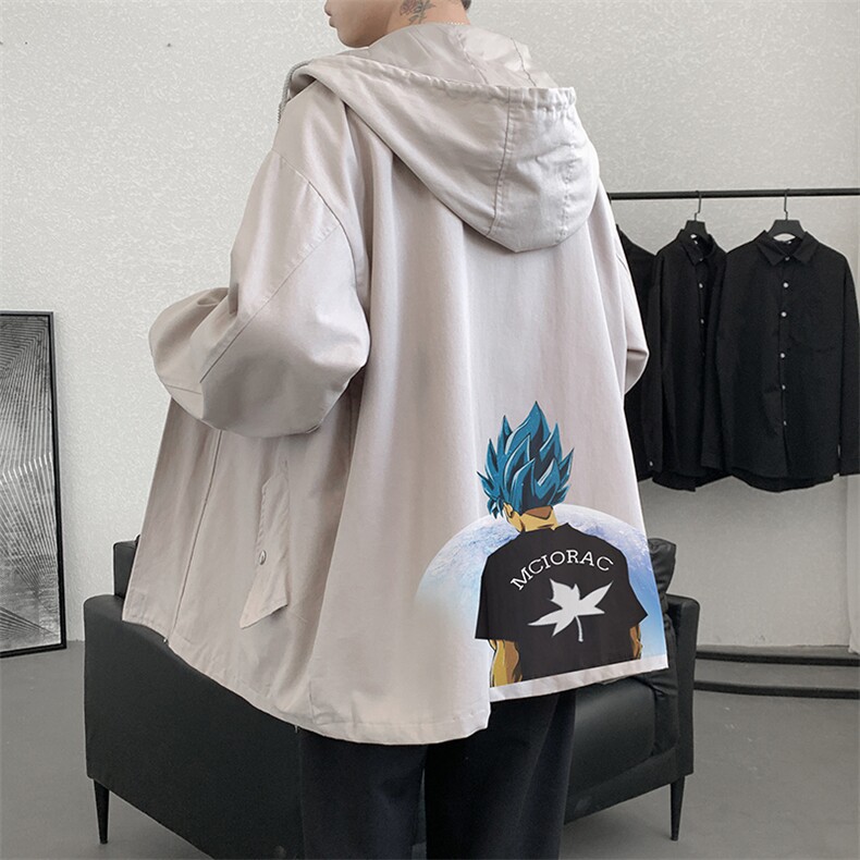 JK41154-P85纯棉连帽夹克男士大码工装夹克男外套男,男装夹克,电商A040