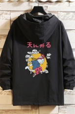 JK41012-P85加棉款-P115纯棉连帽夹克男士大码工装夹克男砖墙，男装夹克，电商A040A