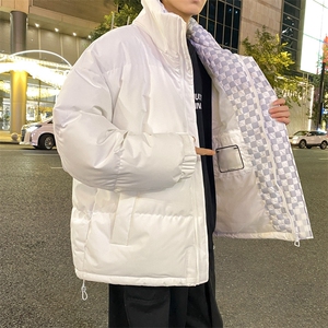 抖音得物品质深度库存三防面料假两件格子棉衣外套棉服66630特P85图片